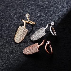 Bague de déclaration en moissanite de qualité supérieure, forme unique, en argent sterling 925, pour les acheteurs en gros - Product Image 1