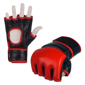 Guantes de Boxeo MMA Profesionales con Logotipo Personalizado, de Cuero PU, Personalizados para Entrenamiento de Muay Thai, Medios Dedos, Antideslizantes y Transpirables - Product Image 3