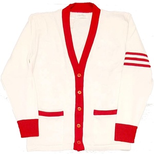 Vente en gros de cardigan en tricot doux et confortable en acrylique 100% avec logo brodé personnalisé, lettres grecques, pull de sororité pour femmes, hiver - Product Image 1