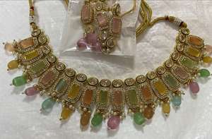 Conjunto nupcial Kundan de lujo, pendientes de perlas, joyería clásica para fiesta de aniversario de boda, conjuntos de regalo, joyería de moda al por mayor - Product Image 4