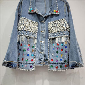 Best Style Men's Winter Denim <b>Jacket</b> High Quality Regular Size Made of Good Quality Men Denim <b>Rhinestone</b> <b>Jacket</b> - Product Image 6