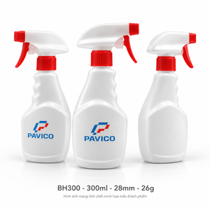 300ml Trigger <b>Spray</b> <b>Bottle</b> 28mm Custom Packaging Red White Sprayer OEM ODM <b>Plastic</b> <b>Bottle</b> Packaging Manufacturer Factory Vietnam - Product Image 3