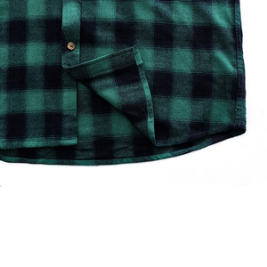 Camisas de Franela de Nuevo Diseño para Ropa de Trabajo, Hechas a Medida, a Cuadros, de Manga Larga, de Algodón, MOQ Bajo, Proveedor de Ropa Urbana - Product Image 3