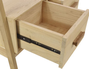 Étagère bibliothèque en bois moderne à 4 niveaux avec tiroirs, rangement vertical durable et multifonctionnel, montage facile pour salon - Product Image 5