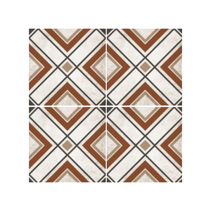 Carrelage décoratif en porcelaine à motifs 300x300 mm pour salle de bain, cuisine, salon, faible absorption d'eau, résistant aux taches - Product Image 1