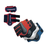 Protège-tendons pour chevaux en PVC extérieur, doublure néoprène, fermeture à sangle réglable, ensemble de 2 protections pour sabots - Product Image 3