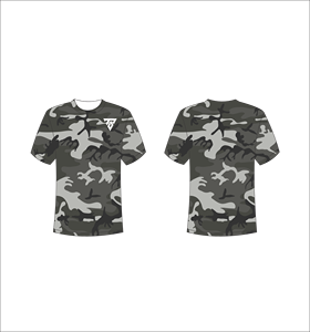 Camiseta de Manga Corta con Estampado de Camuflaje para Hombre, Cuello Redondo, Corte Regular Informal, Transpirable, Tejido de Poliéster - Product Image 2
