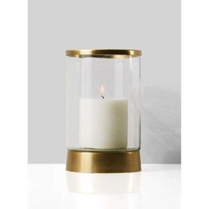 Amazing Brass Hurricanes Candle Stand With Clear Glass <b>Heat</b> Resistant Home Wedding Holiday Decoration Candle Holder - Product Image 3
