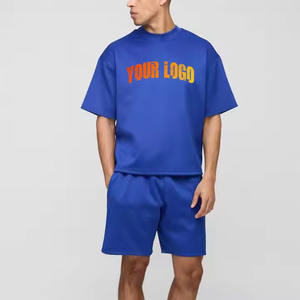 Nouvel ensemble de sport OEM respirant pour l'été, style streetwear, haute qualité, coupe ample, t-shirt et short - Product Image 6