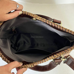 2025 Latest Western Hand Tooled Cowhide Leather Tote <b>Bag</b> with Floral Design Magnetic Closure Crossbody Purse Multi Use <b>for</b> <b>Women</b> - Product Image 6
