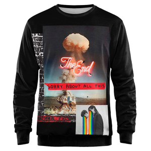 Premium <b>Men</b> Sublimated Sweatshirt 100% Polyester Vintage Embroidered All Over Print Streetwear <b>Pullover</b> Urban Fashion Wholesale - Product Image 3