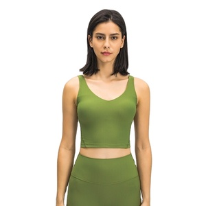 2025 femmes Fitness sport soutien-gorge dos nu push-up Yoga haut respirant vêtements de sport vente chaude en Stock haut - Product Image 1