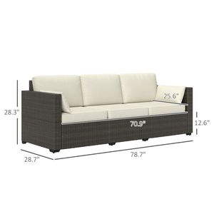 Conjunto de Sofás de Ratán para Exteriores, Impermeable, para Patio y Jardín - Product Image 3
