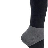 SMART SHINE ENTERPRISES Chaussettes d'équitation noires et grises en coton et laine, compression, hauteur genou, taille personnalisée, vêtements de sport
