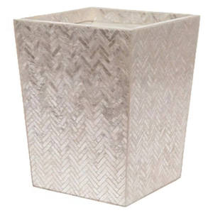 Luxury Herringbone Mother of Pearl Bathroom Accessories <b>Set</b> White MOP Bathroom <b>Sets</b> Elegant <b>Soap</b> Dispenser Premium Home Decor - Product Image 6