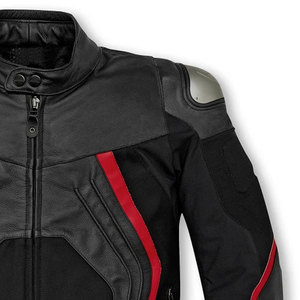 Men's Printed Plus Size Motorbike <b>Racing</b> <b>Jacket</b> Windproof Leather Riding Apparel with CE Protective Armor - Product Image 6