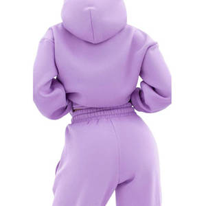 Custom Logo Women's Oversized Tracksuit Hoodie <b>Joggers</b> <b>Set</b> <b>Matching</b> Casual Outfit Activewear Everyday Wear 2026 - Product Image 1