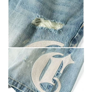 Premium Quality <b>Denim</b> Short for Men Custom <b>Denim</b> Shorts with High Quality Breathable <b>Material</b> Comfortable and Regular Fit Style - Product Image 4