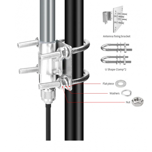 เสาอากาศไฟเบอร์กลาส ETEILY คุณภาพสูง 433MHz 15dBi พร้อมหัวต่อแบบ N Female St. Bulkhead Connector รุ่น ET-43315FG10-NFS-BH สำหรับโทรคมนาคม - Product Image 3