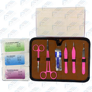 ชุดฝึกเย็บแผลสำหรับนักเรียนทางการแพทย์เครื่องมือสเตนเลสสำหรับการฝึกเย็บบนแผ่นผิวหนัง - Product Image 1