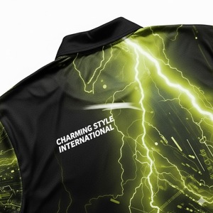 Mens Custom Zipper Polo <b>Dart</b> Shirts With Pocket - Product Image 6