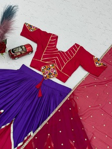 Conjunto de Lehenga Choli Étnico Indio de Algodón Rion, Completamente Cosido, Ropa Festiva India para Bodas, para Mujeres - Product Image 2