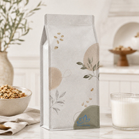 Sacs d'emballage en gros pour l'avoine, pochettes refermables personnalisées imprimées pour l'avoine en flocons, la granola et les produits alimentaires
