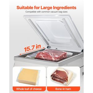 Machine de mise sous vide compacte 900W pour aliments humides, viandes et marinades, machine de mise sous vide à 1 chambre - Product Image 4