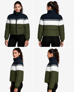 Chaqueta de Invierno Acolchada Verde Oliva de Alta Calidad con Contraste, Última Tendencia, Cortavientos, Impermeable, con Calefacción, al Mejor Precio - Product Image 5