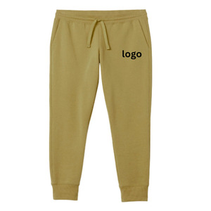 Men's sweatpants <b>Trousers</b> Mid Waist Straight 100% Organic Cotton <b>Waterproof</b> Anti-Wrinkle breathable fabric custom logo printing - Product Image 3