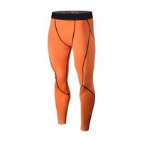 Leggings de compression pour hommes, athlétiques, pour la course, le sport, l'entraînement, respirants, antibactériens, sans coutures, à taille élastique