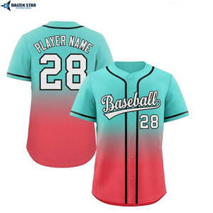Baseball Jersey Custom Logo Printed Button Down Team Uniform Supplier - Product Image 4