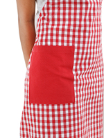 Tablier de Chef Unisexe en Polyester Imperméable de Haute Qualité avec Logo Personnalisé, Fermeture Boutonnée, Manches Courtes, OEM ODM pour Restaurant et Bar