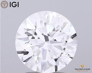 Pieza Central Premium con Diamante CVD Cultivado en Laboratorio Certificado por IGI de 3.00 Quilates, 9.33 mm, Color D, Claridad VVS1, Corte Redondo, Ideal para Anillos - Product Image 1