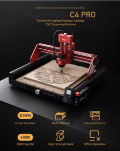 Machine de dé<span class=keywords><strong>coupe</strong></span> laser CNC <span class=keywords><strong>C4</strong></span> Pro pour bois, papier, acrylique 3D et métal – Prix compétitif - Product Image 2