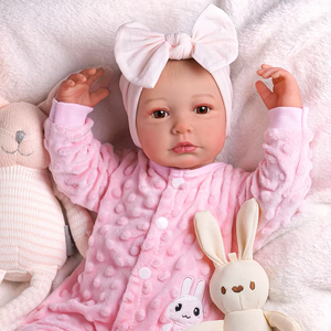 <span class=keywords><strong>Poupée</strong></span> Reborn Bébé Fille Réaliste Carina 20 Pouces avec Corps en Tissu Doux, Expédition Rapide 3-7 Jours, En Stock Babeside RTS - Product Image 1