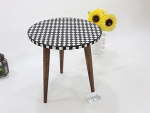 Table basse de salle à manger moderne en bois d'acacia et résine, faite à la main, étanche, pour salon, mariage, anniversaire, retraite, Diwali - Product Image 4