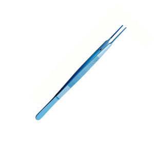 Pinzas de Gerald con Recubrimiento Azul, Pinzas Rectas para Tejidos, Pinzas Hemostáticas, Instrumento Médico Quirúrgico de Acero Inoxidable - Product Image 3
