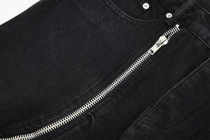 กางเกงยีนส์ทรงตรงหลวมสไตล์วินเทจแบบลำลอง ผ้าเดนิมฟอกสี 100% ผ้าฝ้าย แห้งเร็ว ระบายอากาศได้ดี เหมาะสำหรับฤดูใบไม้ผลิและฤดูใบไม้ร่วง - Product Image 4