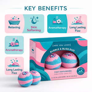 Bombas de baño orgánicas naturales efervescentes para spa, relajantes, hidratantes, para el cuidado de la piel, hechas a mano, herbales, personalizables, aromaterapia. - Product Image 5