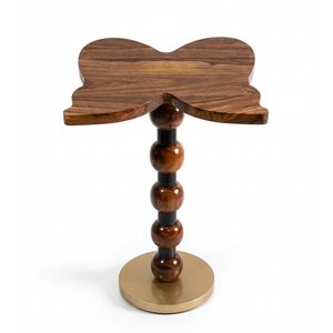Mesa de Centro de Madera con Forma de Mariposa, Mesa Auxiliar Decorativa Hecha a Mano, Alta Calidad, Logotipo Personalizado, Muebles para Sala de Estar - Product Image 1