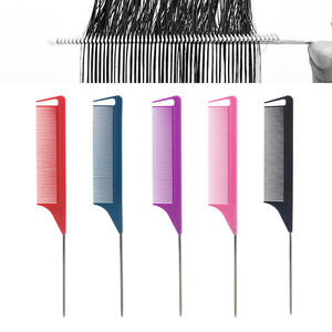 Peigne en carbone résistant à la chaleur, outil professionnel pour la coiffure, le tressage, la coupe et le stylage des cheveux en salon de coiffure - Product Image 5