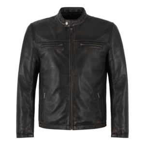 Chaqueta de Cuero Napa 100% Genuino Personalizada para Hombre, Chaqueta de Invierno Estilo Bomber, Chaqueta de Motociclista con Cierre, Fabricante Mayorista - Product Image 6