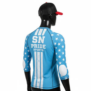 เสื้อรัดกล้ามเนื้อผู้ชายแบบกำหนดเองได้ ราคาขายส่งถูก ระบายอากาศได้ดี เป็นมิตรต่อสิ่งแวดล้อม บริการ OEM ODM สำหรับ MMA BJJ - Product Image 2