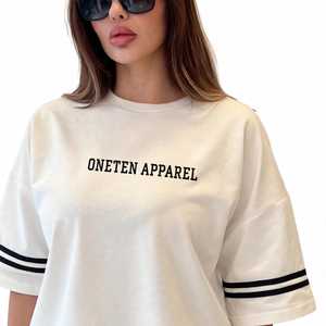 Conjunto Deportivo OneTen Apparel para Mujer, Color Granate, Bloques de Color, Manga Corta, Cierre de Cremallera, Forro Polar Antipilling, Estampado Digital, Pantalones Largos - Product Image 6