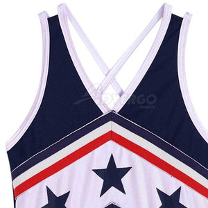 Uniforme de cheerleading léger, respirant et extensible en polyester et élasthanne pour l'entraînement et les pratiques en extérieur - Product Image 5