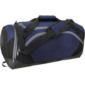 <b>Navy</b> Blue Sport Duffel <b>Bag</b> Large Capacity Zipper Closure Adjustable Shoulder Strap Shopping Polyester Eco-Friendly Lightweight - Product Image 4