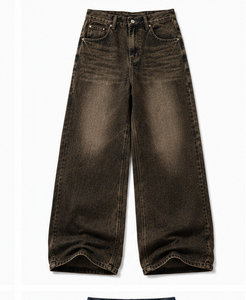 High Quality Denim Jeans Loose Fit Casual Pants for Men Autumn Style - Product Image 1