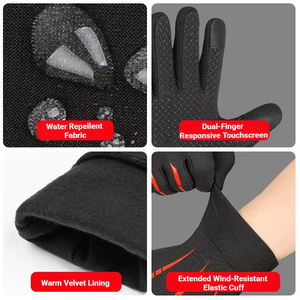 Autumn and Winter Cycling Men's Thickened Ski <b>Gloves</b> Sports Windproof Women's Touch Screen <b>Warm</b> <b>Gloves</b> Wholesale - Product Image 4
