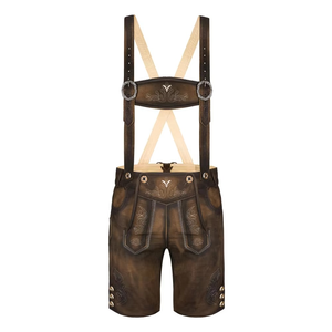 Lederhosen Tradicionales Bávaros Hechos a Medida con Cuero de Cabra, MOQ Bajo, Personalizados - Product Image 1